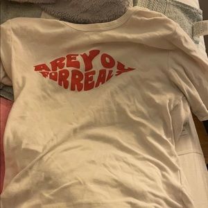 Urban outfitters cropped graphic tee